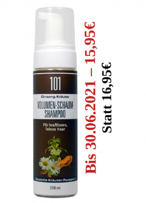 101 Ginseng-Kräuter Volumen-Schaumshampoo 200ml